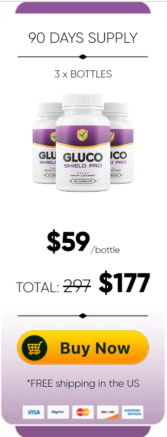 Gluco Shield Pro 3 bottles Price
